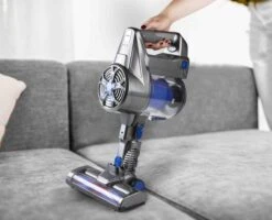 PRIMO PR502SV Stofzuiger Zonder Zak - 3-in-1 Steelstofzuiger Draadloos - Kruimelzuiger - HEPA Filter - Zwart / Blauw -Leifheit Store 1200x971 2