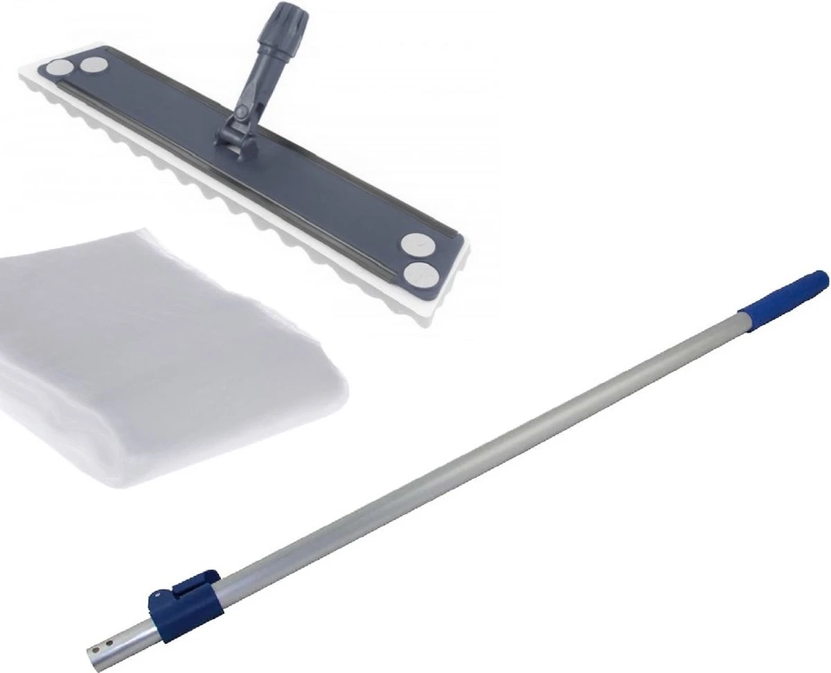 Merkloos Stofwisser Professioneel 58cm. Complete Set. Steel, Houder Met Schuim En 300 Stofwisdoeken. 1 Merkloos Stofwisser Professioneel 58cm. Complete Set. Steel, Houder Met Schuim En 300 Stofwisdoeken.