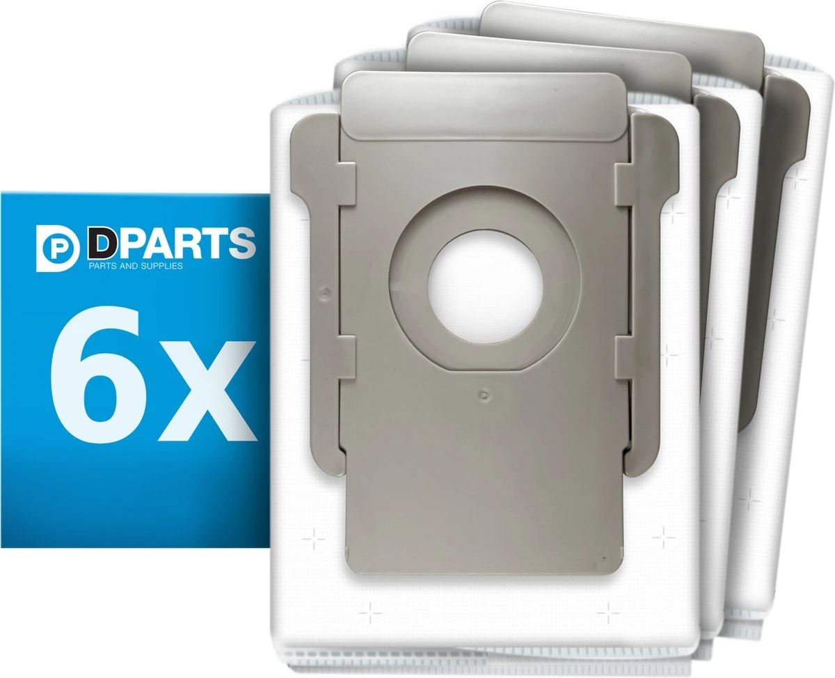 Dparts Stofzuigerzakken Geschikt Voor IRobot - 6 Stuks - Roomba S, J En I Series - Voor Robotstofzuiger I-series I5 I5+ I7 I7+ - E-series E5 E6 E7 - S-series S9 S9+ - Stofzak Zakken 1 Dparts Stofzuigerzakken Geschikt Voor IRobot - 6 Stuks - Roomba S, J En I Series - Voor Robotstofzuiger I-series I5 I5+ I7 I7+ - E-series E5 E6 E7 - S-series S9 S9+ - Stofzak Zakken