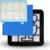 Zigla - HEPA Filterset Geschikt Voor Philips PowerPro Compact/Active Series FC8058/01 Schuim Foam Motor Filter Set