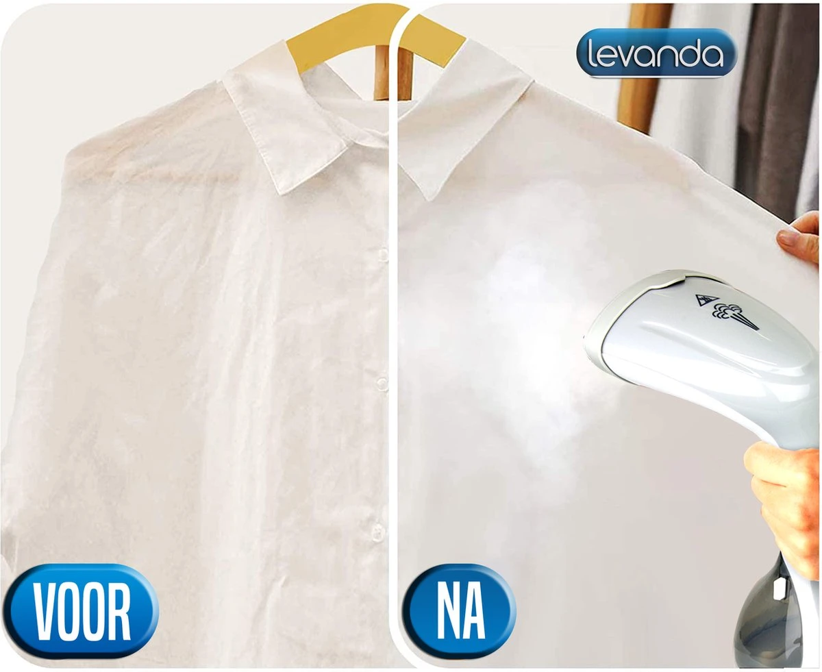 Levanda Kledingstomer - Handstomer Kleding - Stoomreiniger Stoomapparaat Kleding - Garment Steamer Kleding Stomer 2 Levanda Kledingstomer - Handstomer Kleding - Stoomreiniger Stoomapparaat Kleding - Garment Steamer Kleding Stomer - Afbeelding 2