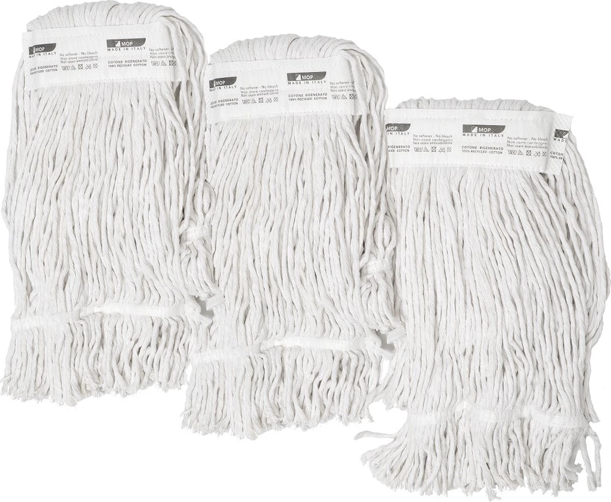 Dweil Set Compleet Met Dweilstok En 3 Moppen- Professioneel 3 Dweil Set Compleet Met Dweilstok En 3 Moppen- Professioneel - Afbeelding 3