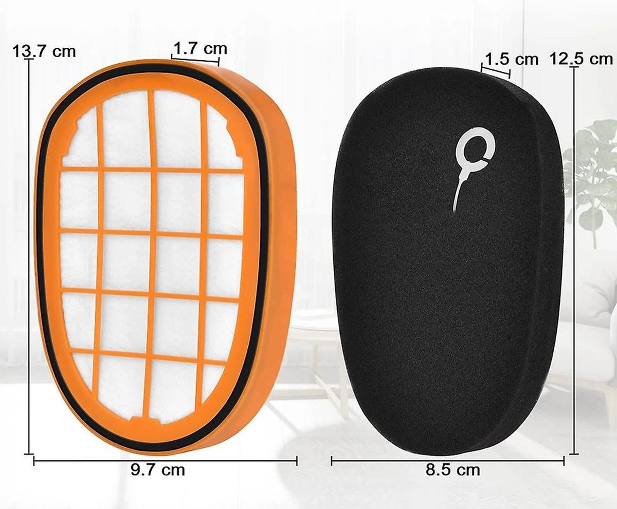 2x Filter Philips SpeedPro Max 8000 Serie FC5005/01, CP0663/01 Aqua 7000 Serie Vervanging Schuimrubber Onderdeel 5 2x Filter Philips SpeedPro Max 8000 Serie FC5005/01, CP0663/01 Aqua 7000 Serie Vervanging Schuimrubber Onderdeel - Afbeelding 5