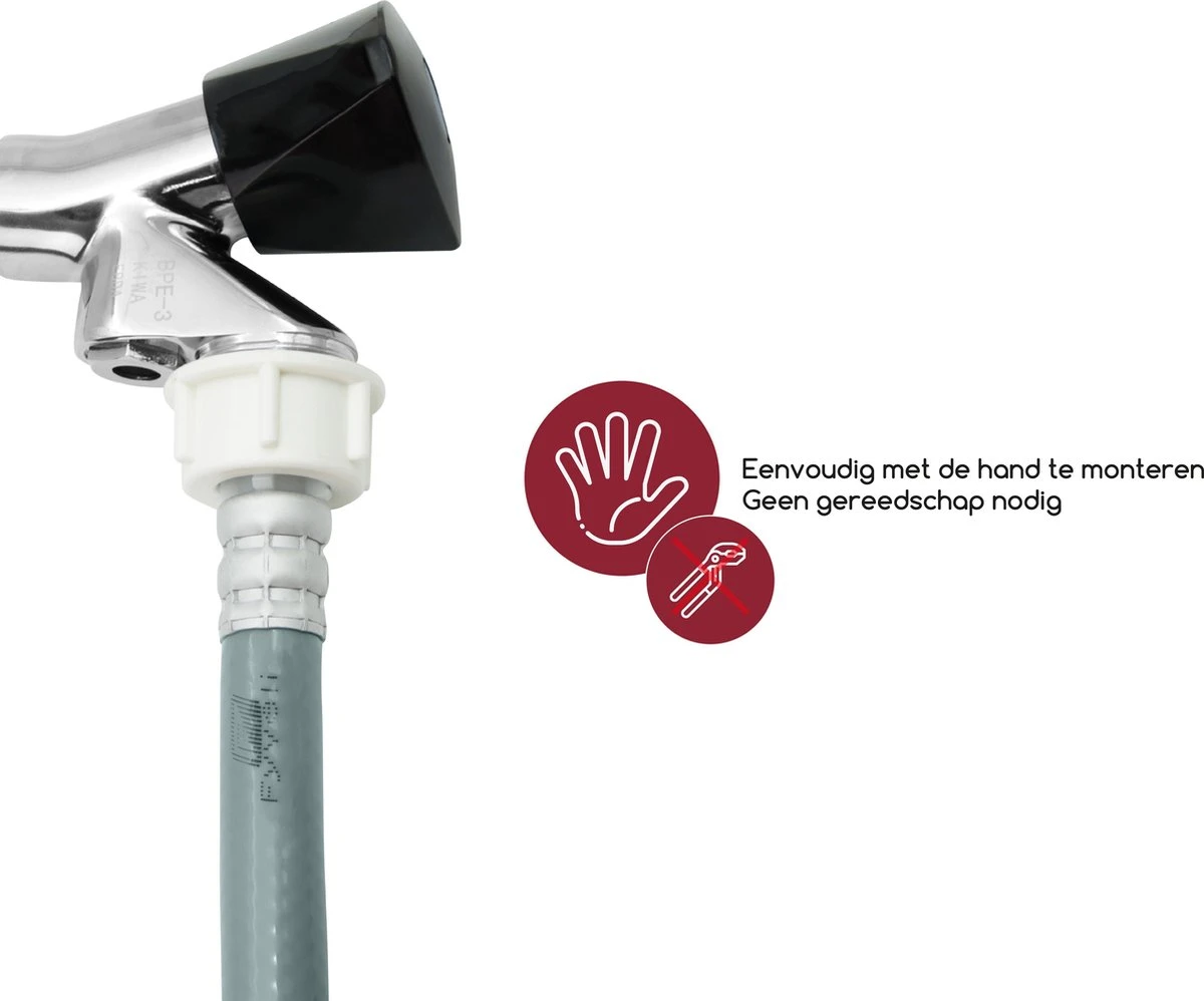 Fyveli Wasmachine Toevoerslang - 1,5 Meter - 3/4" Aansluiting 2 Fyveli Wasmachine Toevoerslang - 1,5 Meter - 3/4" Aansluiting - Afbeelding 2