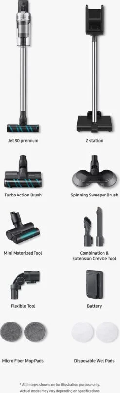 Samsung VS20R9048T3/EN Steelstofzuiger Jet 90 Premium 11 Samsung VS20R9048T3/EN Steelstofzuiger Jet 90 Premium -Leifheit Store 367x1200 2