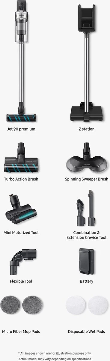 Samsung VS20R9048T3/EN Steelstofzuiger Jet 90 Premium 6 Samsung VS20R9048T3/EN Steelstofzuiger Jet 90 Premium - Afbeelding 6
