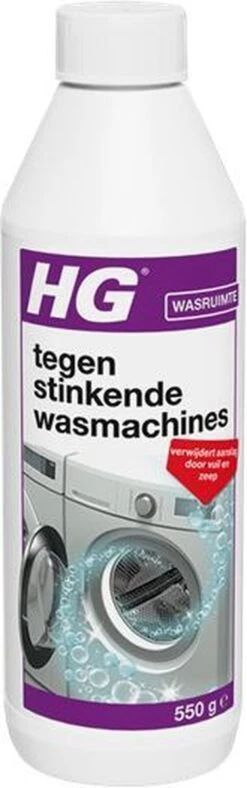 HG Tegen Stinkende Wasmachines - 550gr - Verwijdert Aanslag En Vuil In De Afvoerleidingen - Voor 5 Behandelingen