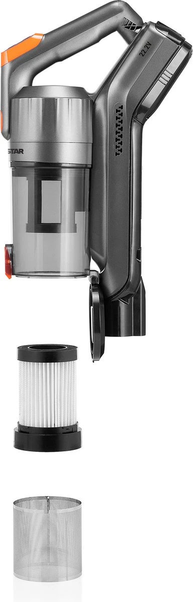 Tristar SZ-2100 Draadloze Steelstofzuiger – Incl Oplaadstation - Steelstofzuiger, Handstofzuiger En Kruimelzuiger - Uitneembare HEPA Filter - Grijs 6 Tristar SZ-2100 Draadloze Steelstofzuiger – Incl Oplaadstation - Steelstofzuiger, Handstofzuiger En Kruimelzuiger - Uitneembare HEPA Filter - Grijs - Afbeelding 6