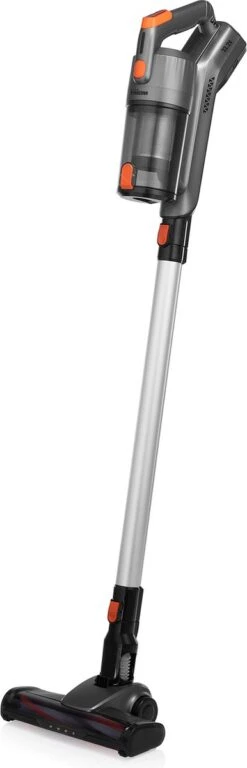 Tristar SZ-2100 Draadloze Steelstofzuiger – Incl Oplaadstation - Steelstofzuiger, Handstofzuiger En Kruimelzuiger - Uitneembare HEPA Filter - Grijs