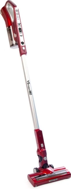 TurboTronic VS180 Draadloze Steelstofzuiger Met Handstofzuiger - Rood -Leifheit Store 454x1200 2