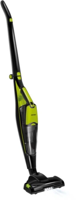 MPM - Draadloze Steel Stofzuiger / Ingebouwde Kruimeldief - LED-verlichting - Accu - Groen/Zwart