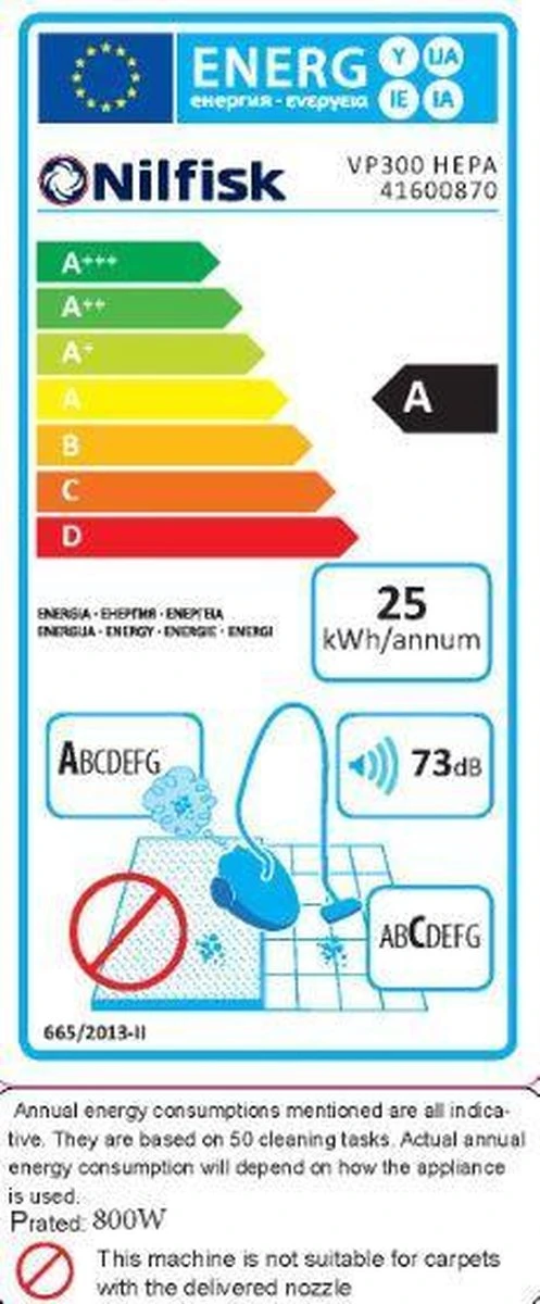 Nilfisk | VP300 Hepa EU 1 | 15 Meter Snoer | Met Zak| 2 Nilfisk | VP300 Hepa EU 1 | 15 Meter Snoer | Met Zak| - Afbeelding 2