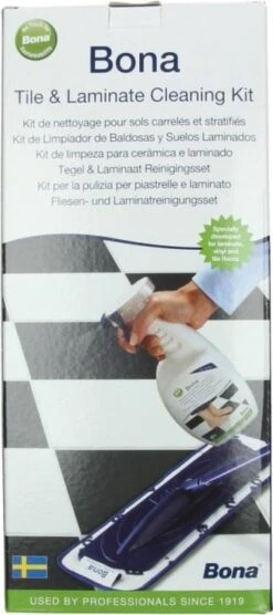 3-in-1 Dweilset - Bona - Laminaatvloer Reiniger - Tegelvloer Reiniger