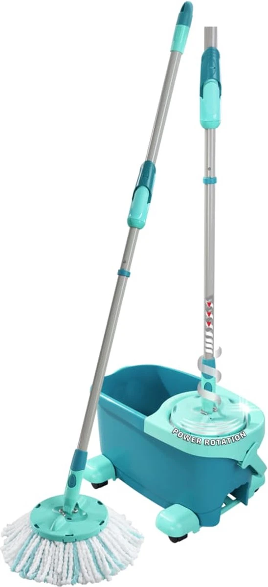 Leifheit Clean Twist Disc Mop Ergo - Dweil Set Compleet Systeem Met Wieltjes - 6 Liter 11 Leifheit Clean Twist Disc Mop Ergo - Dweil Set Compleet Systeem Met Wieltjes - 6 Liter - Afbeelding 11