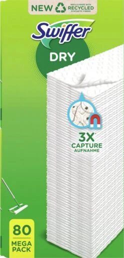 Swiffer Vloerreiniger Droge Doekjes - 80 Vloerwissers -Leifheit Store 578x1200