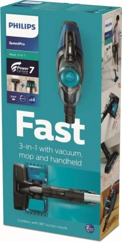 Philips SpeedPro Aqua FC6728/01- Steelstofzuiger - Met Dweilfunctie -Leifheit Store 605x1200