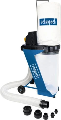 Scheppach Spaanafzuiging Afzuiginstallatie DC500 - 550W | 230V | 900 Pa | 1150 M3/u | 75L -Leifheit Store 614x1200 2