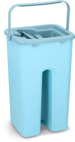 Alpina Platte Mop Met Emmer - Incl. 2 Microvezeldoeken - Voor Harde Vloeren - 360° Draaibaar -Leifheit Store 633x1200