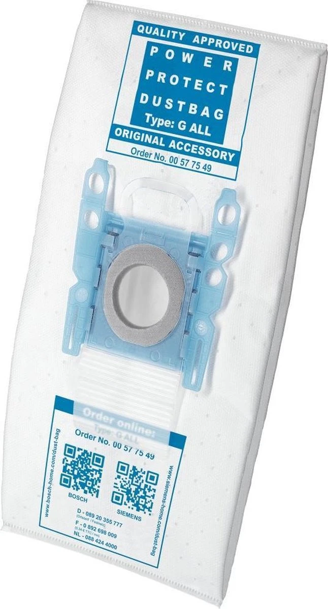 Bosch / Siemens Stofzuigerzakken BBZ51FGALL VZ51GALL - 4 Stuks 2 Bosch / Siemens Stofzuigerzakken BBZ51FGALL VZ51GALL - 4 Stuks - Afbeelding 2
