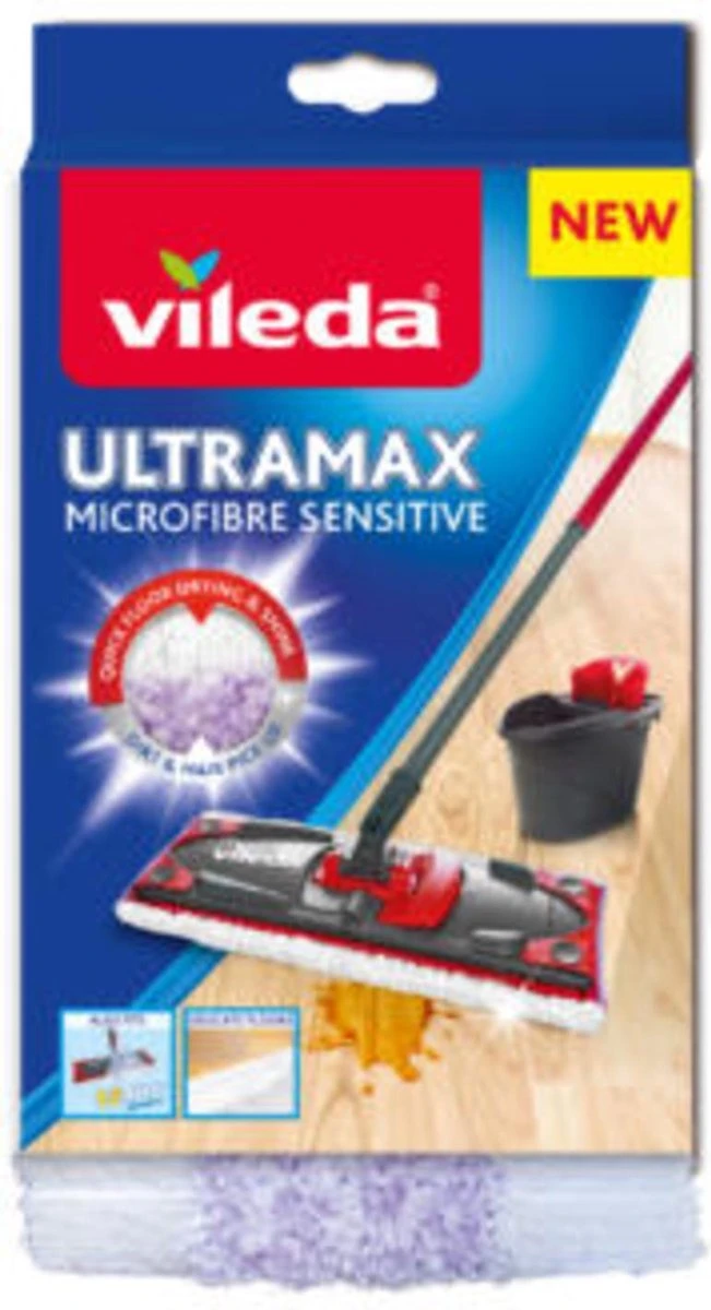 Vileda UltraMax Sensitive - Vervanging - Voor Parket En Delicate Vloeren 9 Vileda UltraMax Sensitive - Vervanging - Voor Parket En Delicate Vloeren - Afbeelding 9
