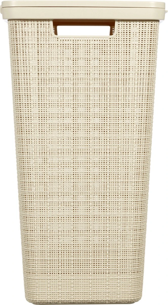 Curver Jute Wasmand Met Deksel 58L - 2 Stuks - Gebroken Wit 9 Curver Jute Wasmand Met Deksel 58L - 2 Stuks - Gebroken Wit - Afbeelding 9