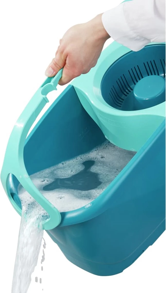Leifheit Clean Twist Disc Mop Ergo - Dweil Set Compleet Systeem Met Wieltjes - 6 Liter 15 Leifheit Clean Twist Disc Mop Ergo - Dweil Set Compleet Systeem Met Wieltjes - 6 Liter - Afbeelding 15