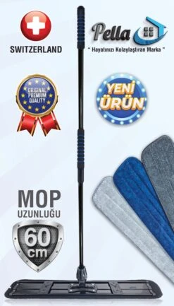 Pella - Vloerwisser - Mopset - 60cm - Incl. 3 Microvezel Doeken - Kwalitatief Zéér Hoogwaardig - Gemaakt Van Duurzaam Materiaal 5 Pella - Vloerwisser - Mopset - 60cm - Incl. 3 Microvezel Doeken - Kwalitatief Zéér Hoogwaardig - Gemaakt Van Duurzaam Materiaal -Leifheit Store 685x1200