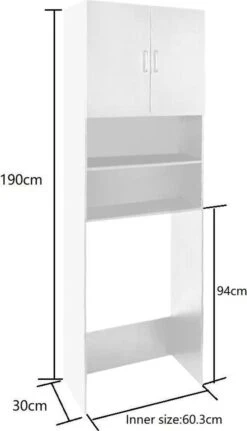 Wasmachine Kast Wasdroger - Ombouw Meubel Wasmachine Wasdroger - 190 Cm Hoog - Wit 9 Wasmachine Kast Wasdroger - Ombouw Meubel Wasmachine Wasdroger - 190 Cm Hoog - Wit -Leifheit Store 687x1200 2