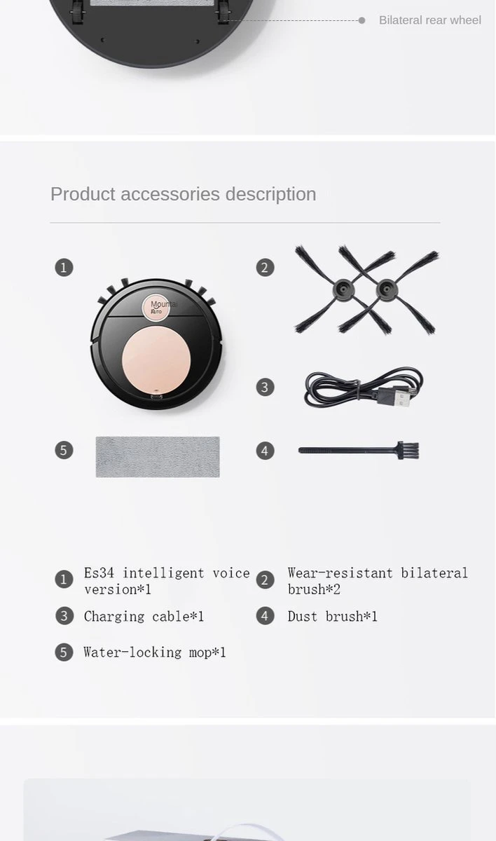 THEROB - Smart Robot Stofzuiger Met App. (zwart/zilver) Van € 139,95 Nu TIJDELIJK Voor € 69.89 4 THEROB - Smart Robot Stofzuiger Met App. (zwart/zilver) Van € 139,95 Nu TIJDELIJK Voor € 69.89 - Afbeelding 4