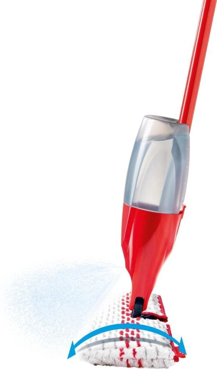 Vileda 1.2.Spray MAX - Vlakke Mop Met Sproeisysteem En Pad In Microvezels 1 Vileda 1.2.Spray MAX - Vlakke Mop Met Sproeisysteem En Pad In Microvezels