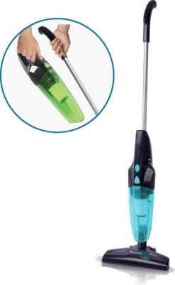 TurboTronic VS9 2-in-1 Steelstofzuiger Met Handstofzuiger – Zwart/Blauw