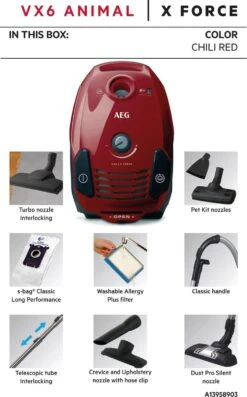 AEG VX6-2-CR-A Animal Edition - Stofzuiger Met Zak - Stofzuigers - Dierenhaar - Hepa 14 -Leifheit Store 747x1200 8