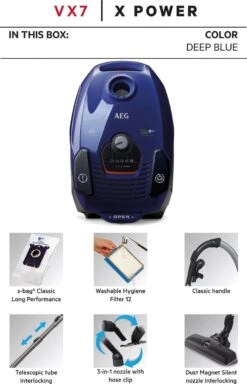 AEG VX7-2-DB - Stofzuiger Met Zak - Stofzuigers Met Stofzak - Hepa 13 11 AEG VX7-2-DB - Stofzuiger Met Zak - Stofzuigers Met Stofzak - Hepa 13 -Leifheit Store 771x1200 4