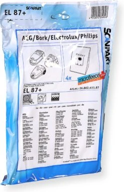 Scanpart Stofzuigerzakken 4 Stuks - Geschikt Voor AEG Electrolux Philips S-bag - Inclusief 1 Filter - Alternatief