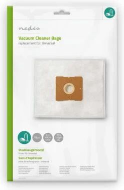 Nedis Stofzuigerzak | 10 Stuks | Synthetisch | Meest Verkocht Voor: Universeel | Wit