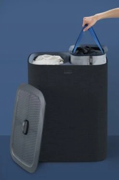 Joseph Joseph - Tota Wasmand 90 L - 2 Compartimenten - Zwart -Leifheit Store 796x1200 1