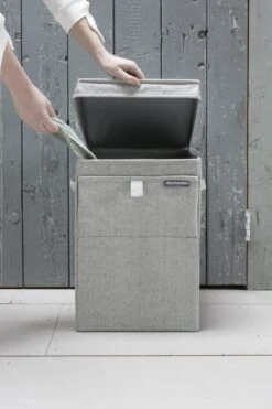 Brabantia Wasmand Met Deksel - Stapelbaar - 35 L - Grey -Leifheit Store 799x1200 30