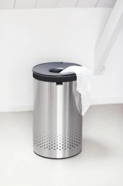 Brabantia Wasmand - 60 L - Matt Steel Met Kunststof Deksel -Leifheit Store 799x1200 35