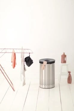 Brabantia Wasmand - 60 L - Matt Steel Met Kunststof Deksel -Leifheit Store 799x1200 36