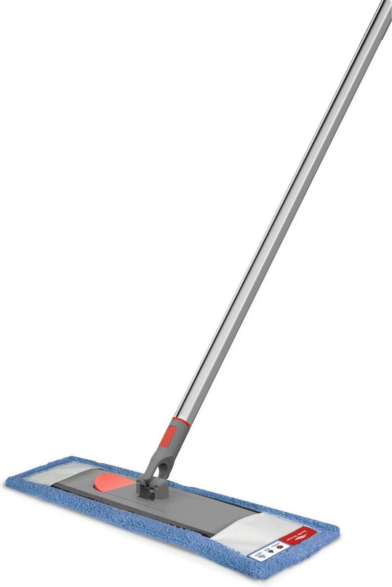 Nordic Stream Vloerwisser - Microvezel Dweil Met Steel - Quick Click Systeem - Douche - Badkamer - 46cm Wisbreedte 1 Nordic Stream Vloerwisser - Microvezel Dweil Met Steel - Quick Click Systeem - Douche - Badkamer - 46cm Wisbreedte