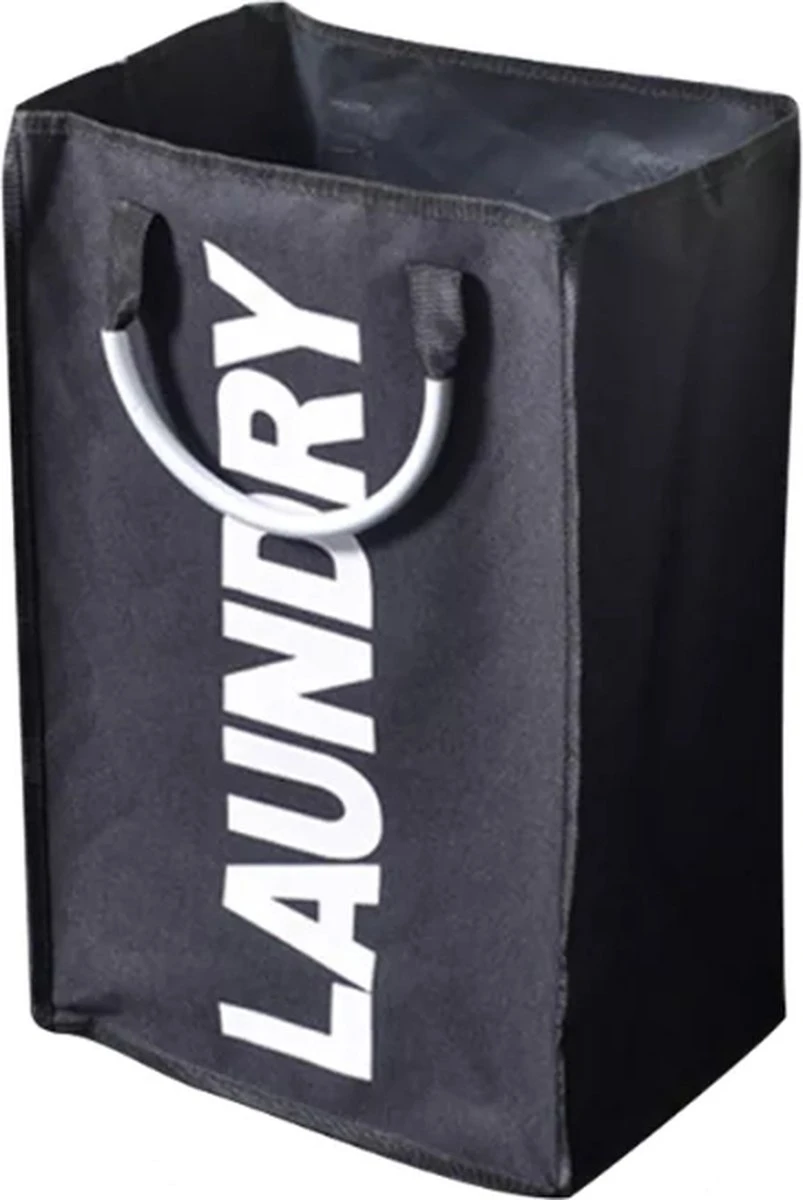 Janse Wasmand - Opvouwbare Wasmand - Laundry - Zwart - Wassorteerder - Waszak 1 Janse Wasmand - Opvouwbare Wasmand - Laundry - Zwart - Wassorteerder - Waszak