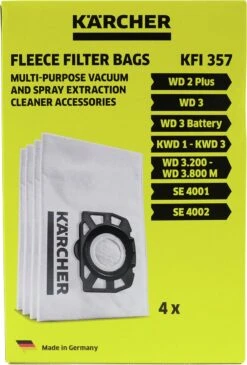 Leifheit Store 52 KARCHER - STOFZUIGERZAK KARCHER 2901 New WD 2/3 & Old WD 3 / SE 4 (4 St) - 28633140