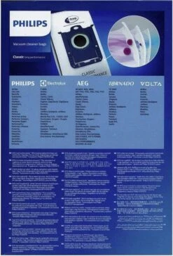 AEG ELECTROLUX Philips S-bag FC8021/03 - Stofzuigerzakken - 8 Stuks -Leifheit Store 815x1200