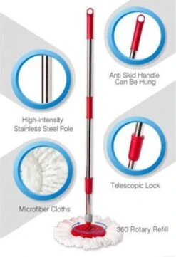 Merkloos Decopatent® Vloermopsysteem Met Emmer En Pedaal - Mop Set - Schoonmaken Van Vloer - Vloermop Dweil Met Dweilemmer En Lange Steel 9 Merkloos Decopatent® Vloermopsysteem Met Emmer En Pedaal - Mop Set - Schoonmaken Van Vloer - Vloermop Dweil Met Dweilemmer En Lange Steel -Leifheit Store 821x1200