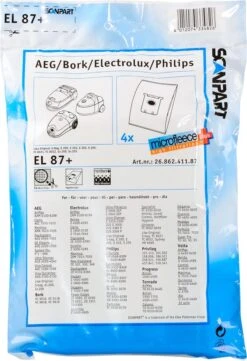 Scanpart Stofzuigerzakken 4 Stuks - Geschikt Voor AEG Electrolux Philips S-bag - Inclusief 1 Filter - Alternatief -Leifheit Store 822x1200 1