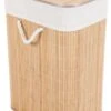 Wasmand Bamboe Met Waszak - 64L - Naturel
