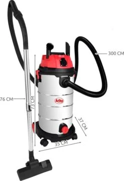 Ariko Professionele Industriële Nat En Droog Stofzuiger - Droogzuiger - Alleszuiger - Bouwstofzuiger - Werkplaatstofzuiger - Industriële Stofzuiger - RVS - 1800 Tot 2500 Watt - 40 Liter - Inclusief Stopcontact Met Aan/uit Functie - Blaasfunctie -Leifheit Store 829x1200 1