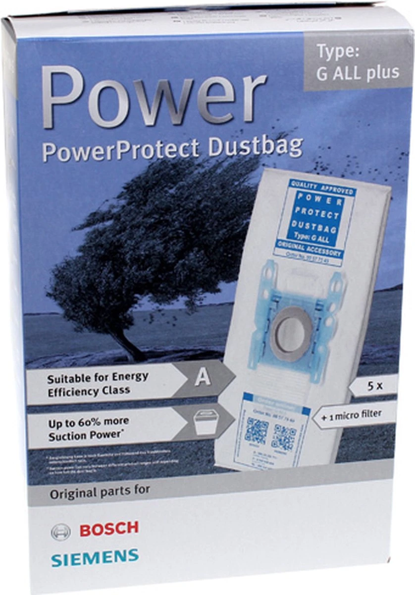 Bosch / Siemens Stofzuigerzakken BBZ51FGALL VZ51GALL - 4 Stuks 4 Bosch / Siemens Stofzuigerzakken BBZ51FGALL VZ51GALL - 4 Stuks - Afbeelding 4
