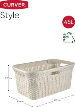 Curver Style Wasmand - 45L - Vintage Wit 13 Curver Style Wasmand - 45L - Vintage Wit -Leifheit Store 843x1200