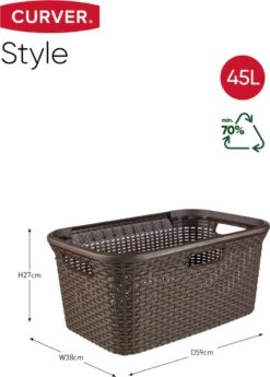 Curver Style Wasmand - 45L - Bruin 12 Curver Style Wasmand - 45L - Bruin -Leifheit Store 858x1200